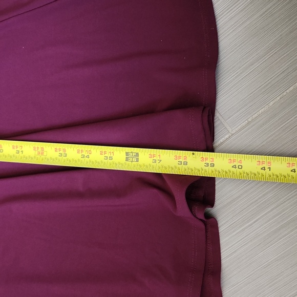 Burgundy Empire Waist A Line Dress NWT - Picture 10 of 17